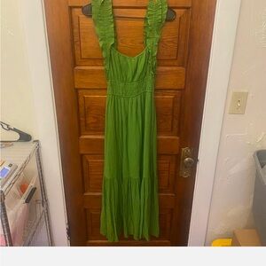 NWT Abercrombie Green Maxi Dress